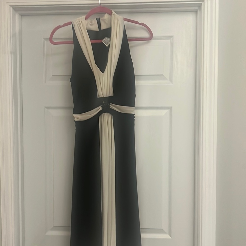 Black and Cream Formal Dress by Jessica Howard